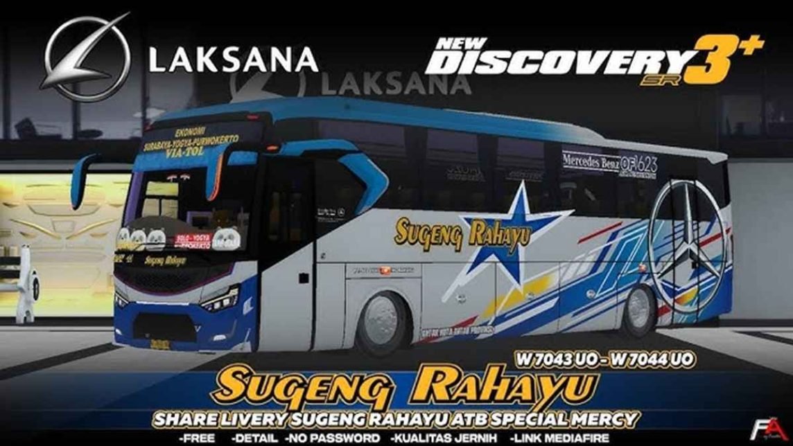 livery bus sugeng rahayu hd jernih