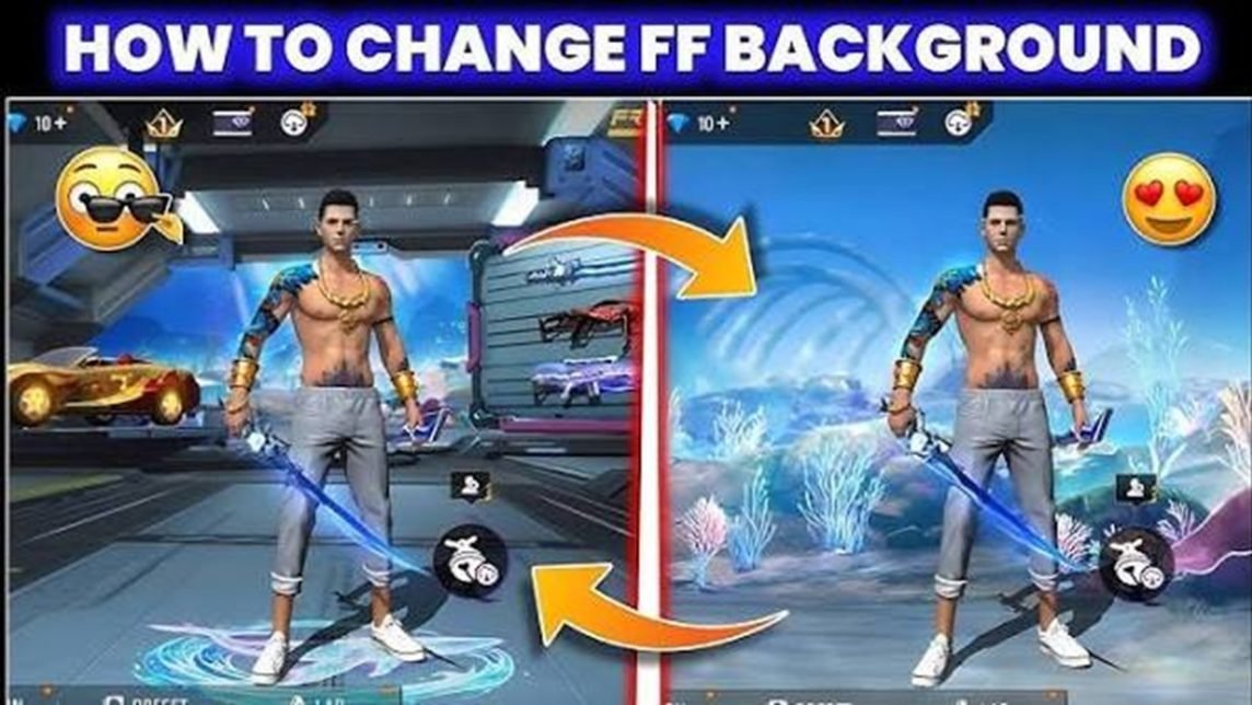 cara ganti background lobby ff