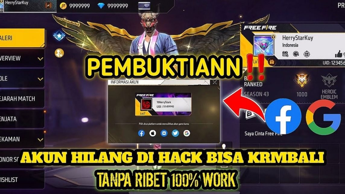 cara mengembalikan akun ff yang hilang