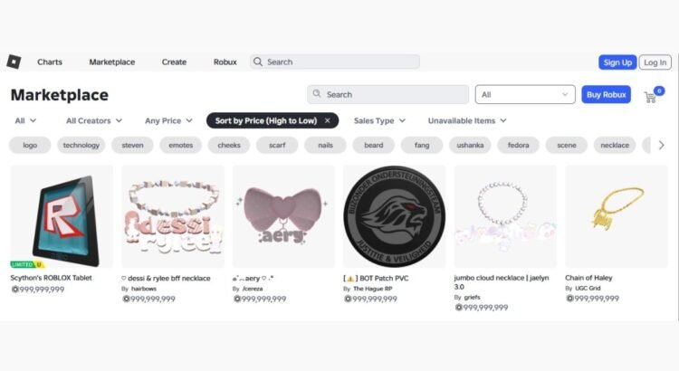 20 Daftar Item Termahal di Roblox, Super Pricey
