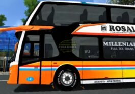 10 Link Download Livery Rosalia Indah Double Decker BUSSID