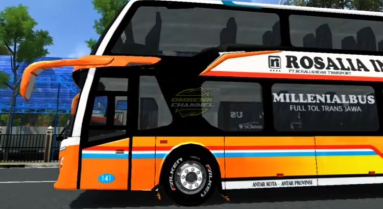 10 Link Download Livery Rosalia Indah Double Decker BUSSID